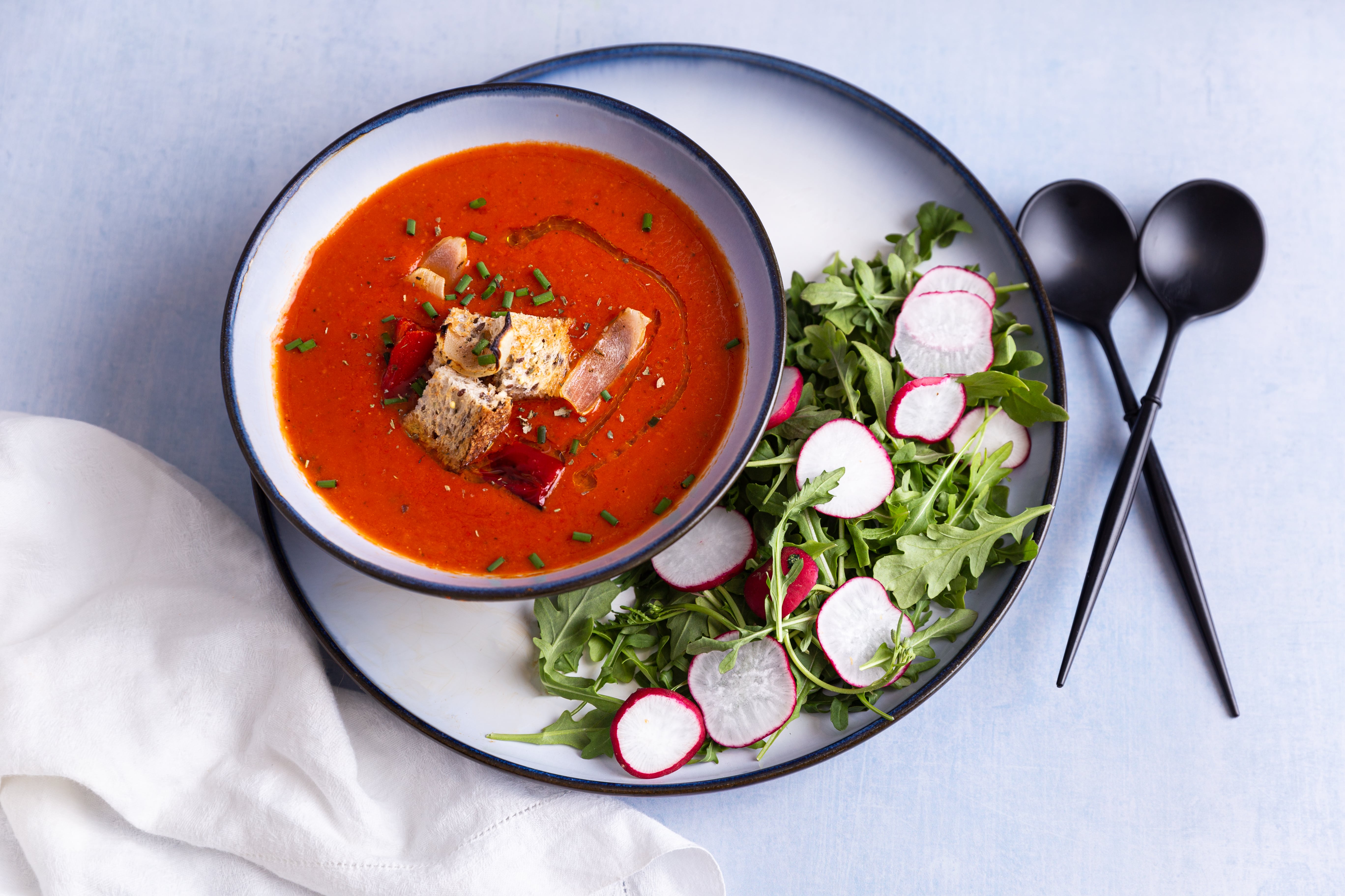 Roasted Red Pepper Tomato Lentil Soup – Essential Sports Nutrition