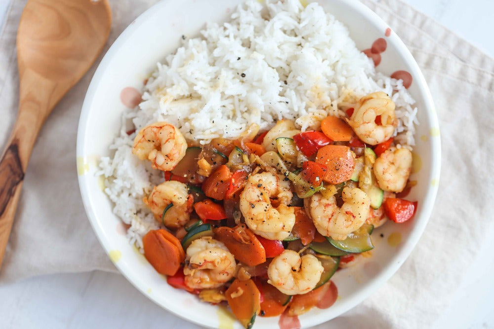 Chinese Style Shrimps & Veg – Essential Sports Nutrition