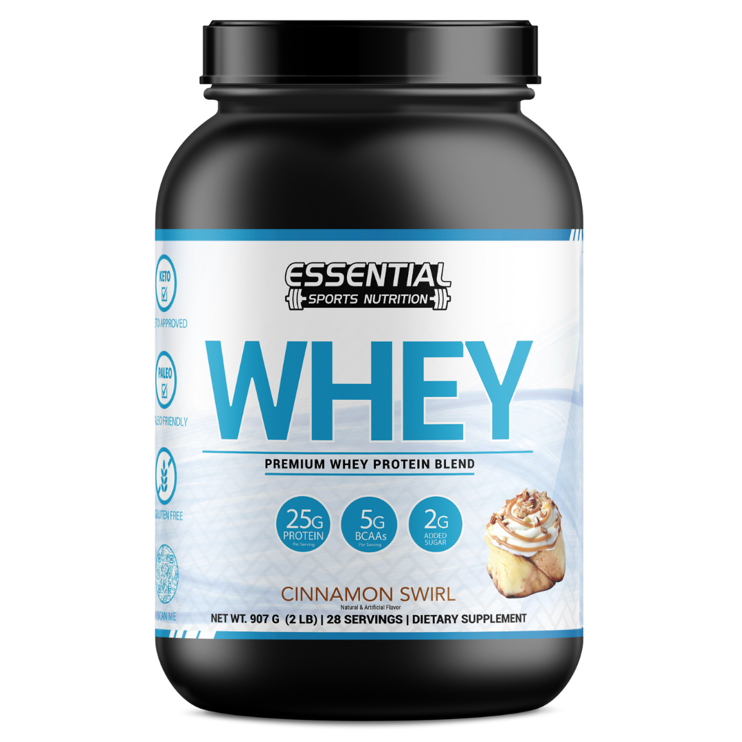 Whey Protein Cinnamon Swirl Essential Sports Nutrition
