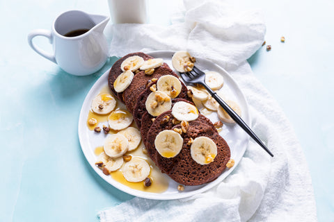 Chocolate Blender Protein Pancakes