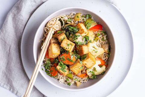 Crispy Tofu Stir Fry Bowl