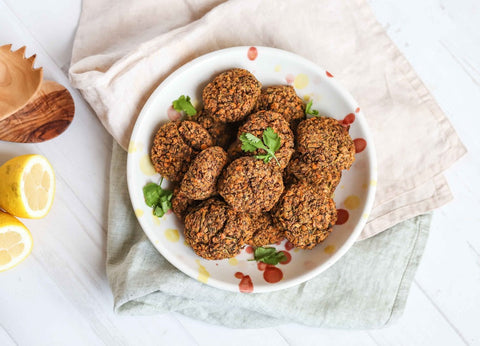 Baked Lentil Falafel