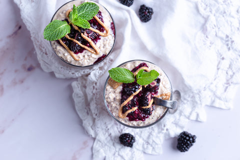 Blackberry PB&J Overnight Oats