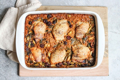 Chicken Thighs With Hoisin Rice