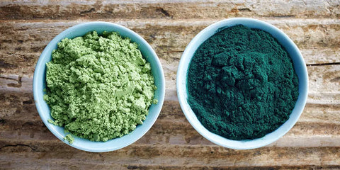 chlorella and spirulina