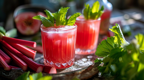 rhubarb smoothie drinks