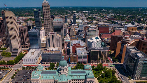 aerial of Indianapolis