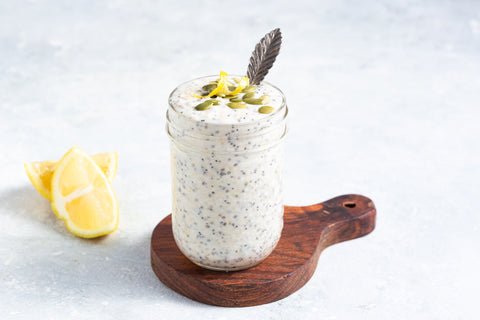 Overnight Poppy Seed Lemon Oats