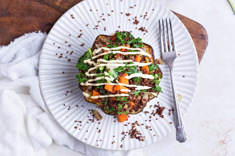 Quinoa Acorn Stuffed Squash