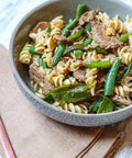 Beef & Green Beans Pasta In Soy Sauce | Recipe Download - Essential Sports Nutrition