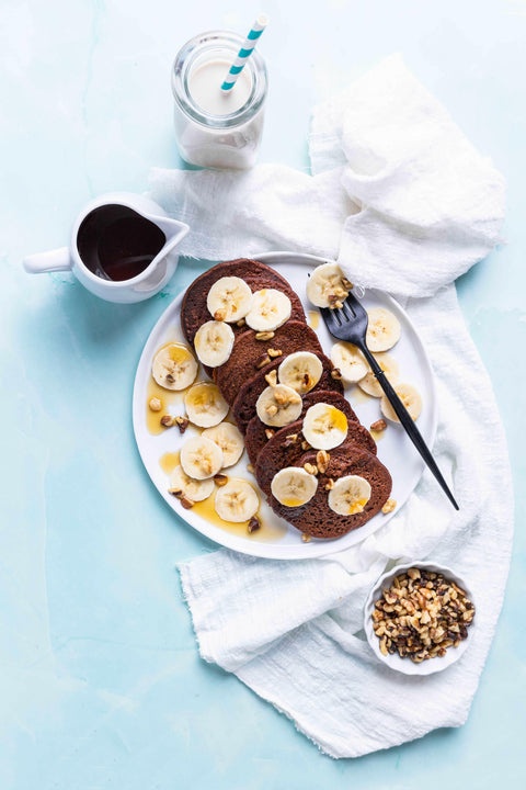 Chocolate Blender Protein Pancakes | Recipe Download - Essential Sports Nutrition