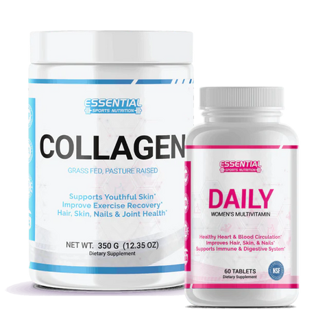 DAILY | Women's Multivitamin + Grass Fed Collagen - Essential Sports Nutrition