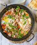 Egg Fried on Tomatoes With Tuna | Recipe Download - Essential Sports Nutrition