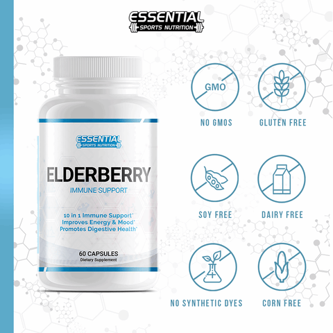 Elderberry Immune Capsules - Essential Sports Nutrition