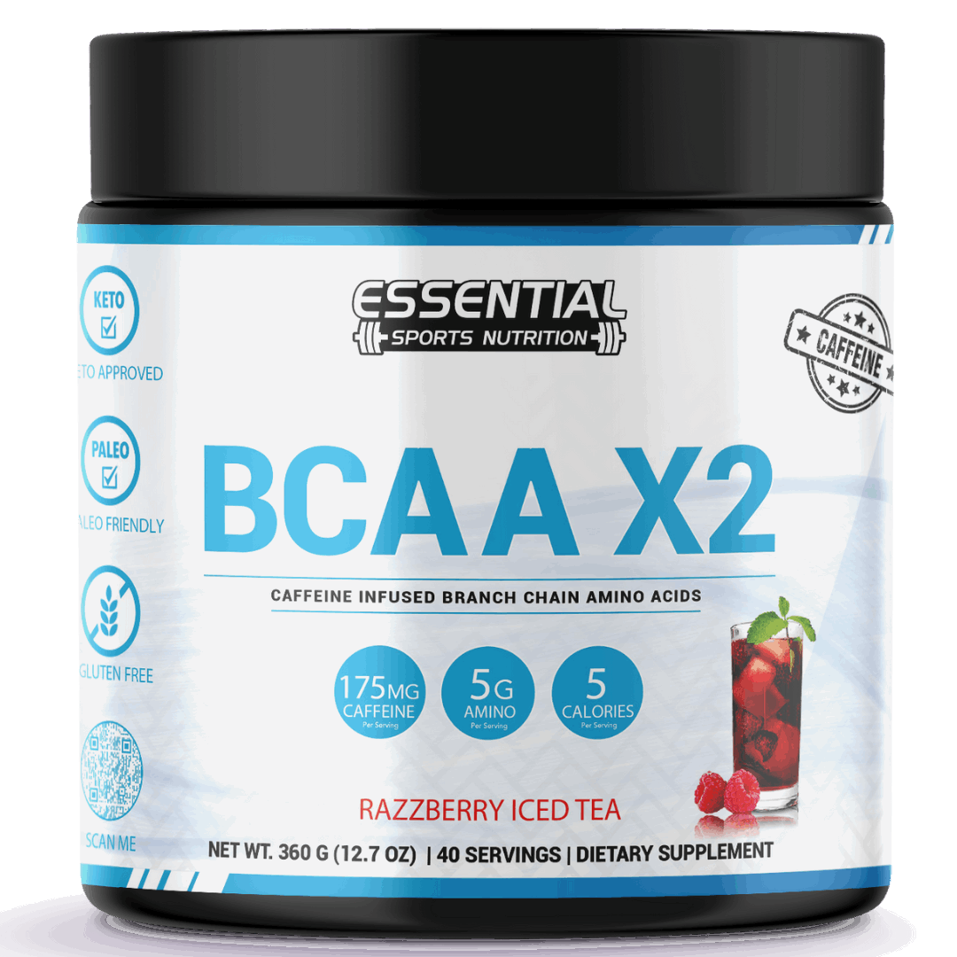 X2 Tea Essential BCAA X2 (Energized Aminos) Raspberry Iced Tea — BCAA ...