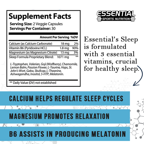 Sleep Formula + Organic Ashwagandha - Essential Sports Nutrition