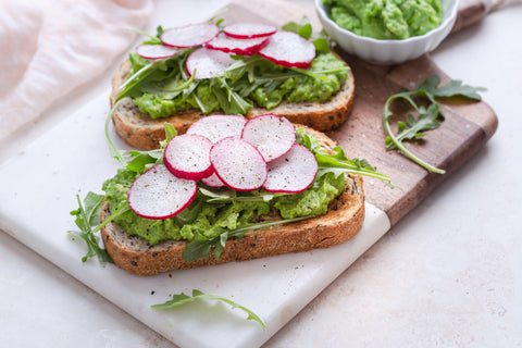 Smashed Sweet Pea Toast | Recipe Download - Essential Sports Nutrition