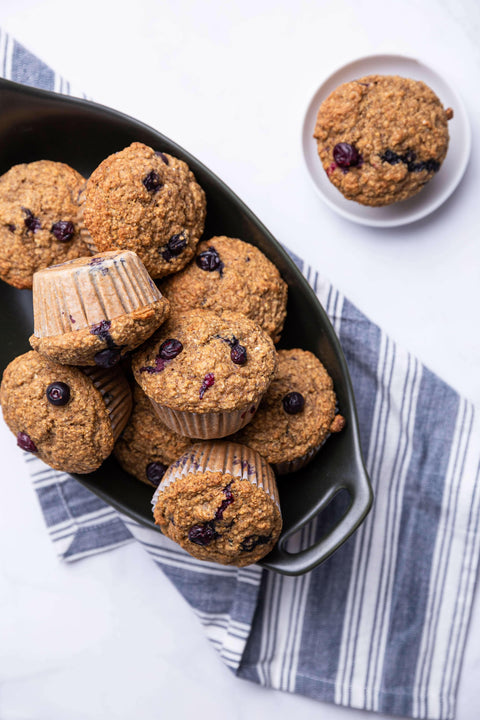 Blueberry Banana Bran Muffins | Recipe Download - Essential Sports Nutrition