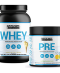 Whey Protein | Vanilla Ice Cream 2lb + PRE | Extreme Lemon Rush - Essential Sports Nutrition