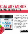 BCAA X2 | Razzberry Iced Tea - Essential Sports Nutrition