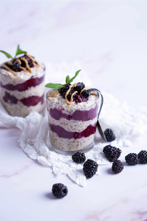 Blackberry PB&J Overnight Oats | Recipe Download - Essential Sports Nutrition