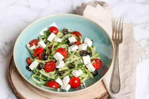 Easy Greek Zoodle Salad | Recipe Download - Essential Sports Nutrition