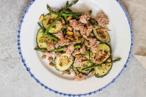 Grilled Vegetable Salad with Tuna | Recipe Download - Essential Sports Nutrition