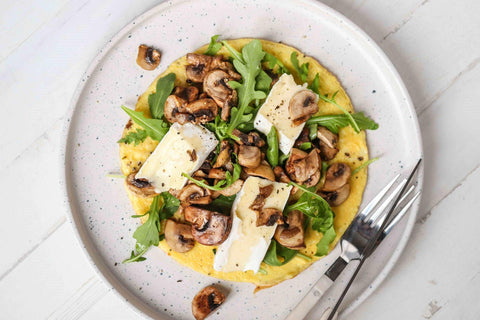 Mushroom & Brie Omelet | Recipe Download - Essential Sports Nutrition