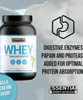 Essential Whey Protein | Vanilla Ice Cream 2lb - Essential Sports Nutrition