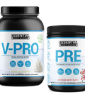 V-Pro Vanilla Cream & PRE Extreme Berry Blast Bundle - Essential Sports Nutrition