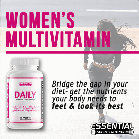 DAILY | Women's Multivitamin + Grass Fed Collagen - Essential Sports Nutrition
