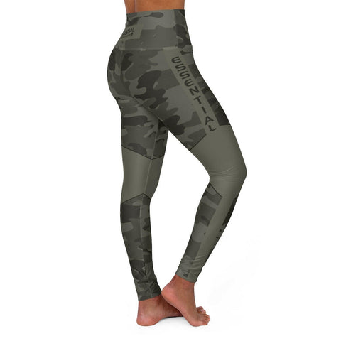 Essential Camo High Waisted Yoga Leggings - Essential Sports Nutrition