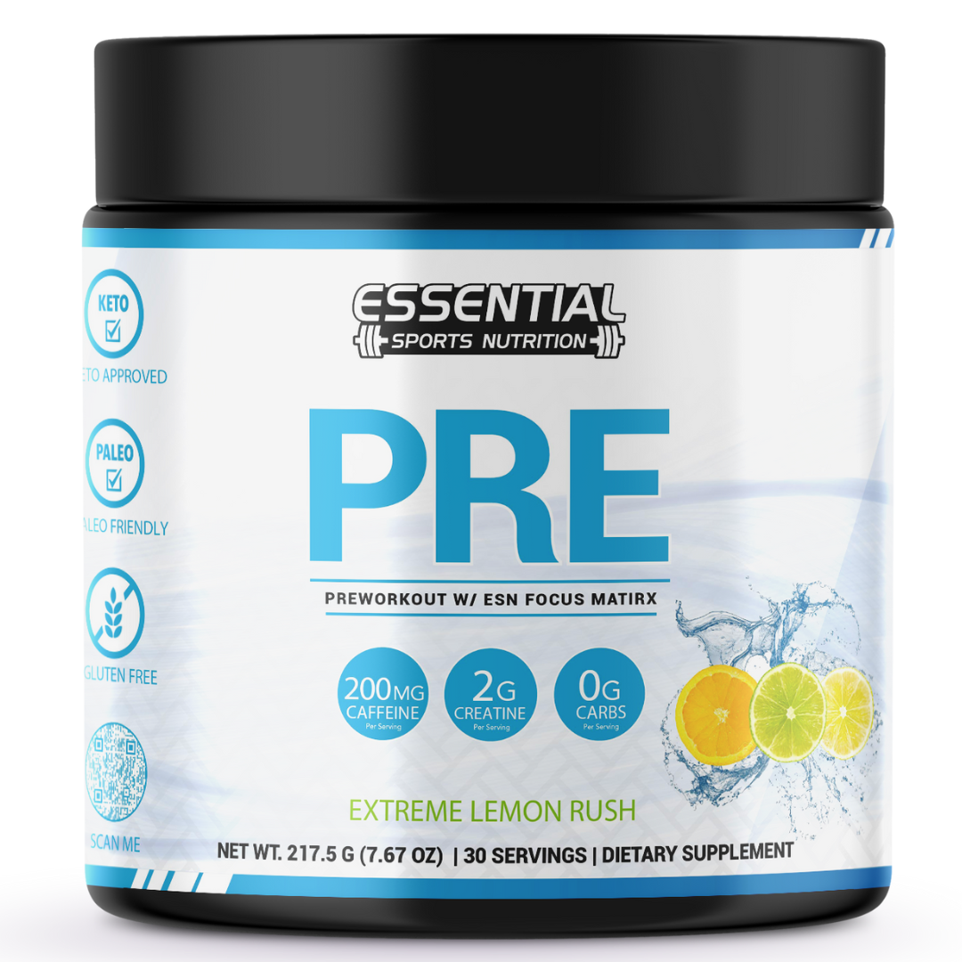 Essential Energy Pre-Workout – Boost Energy - Lemonade Flavour (Extreme ...