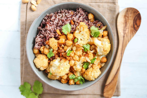 Spicy Cauliflower & Chickpea Rice Bowl | Recipe Download - Essential Sports Nutrition