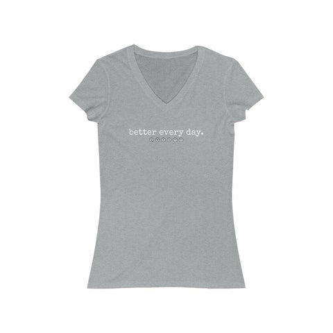 QWERTY - better every day - Women's V-Neck Tee - Essential Sports Nutrition