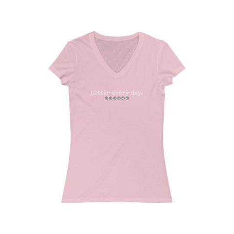 QWERTY - better every day - Women's V-Neck Tee - Essential Sports Nutrition