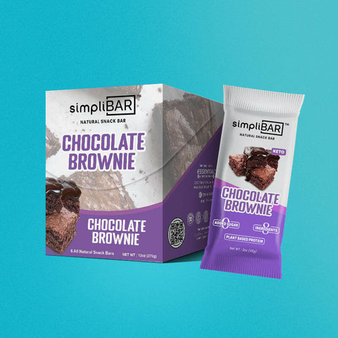 simpliBAR Chocolate Brownie 6 Pack - Essential Sports Nutrition