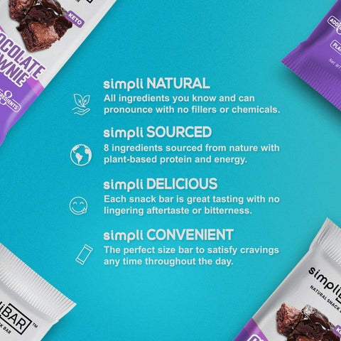 simpliBAR Chocolate Brownie 6 Pack - Essential Sports Nutrition