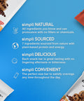simpliBAR Chocolate Chip Cookie Dough 6 Pack - Essential Sports Nutrition