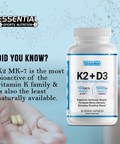 Vitamin K2+ D3 - Essential Sports Nutrition