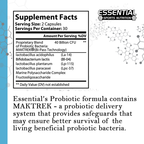 Probiotic - 40 Billion CFU - Essential Sports Nutrition