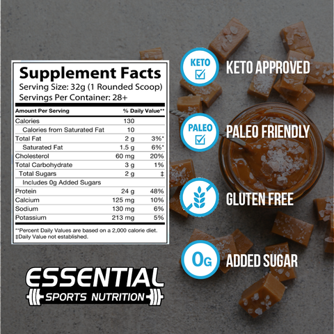 Whey Protein | Salted Caramel - Essential Sports Nutrition