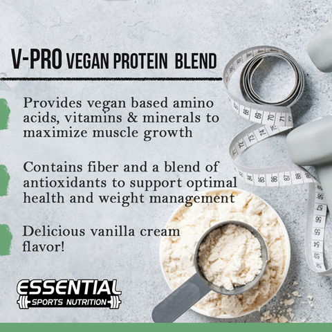 V-PRO Vegan Protein | Vanilla Cream - Essential Sports Nutrition